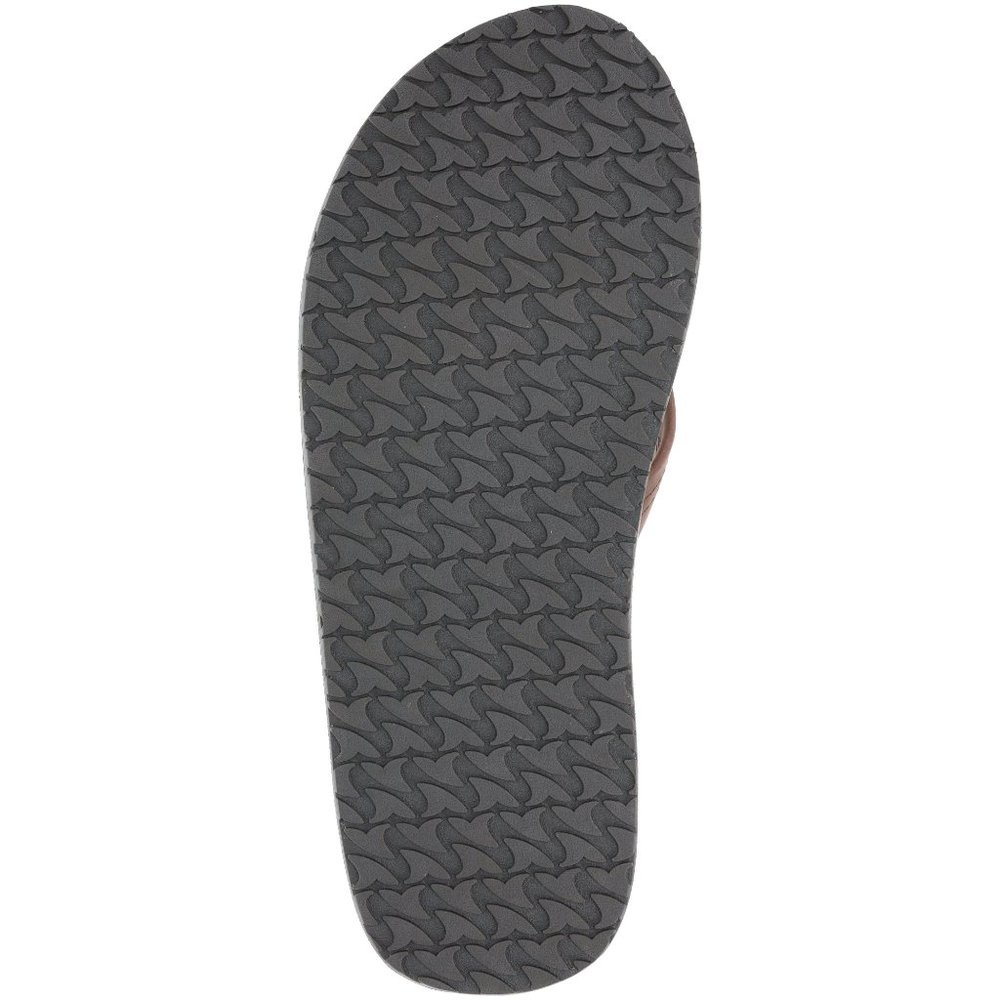 Rugged Shark Men's Leather Thong Flip Flop Sandal - Picture 7 of 7
